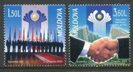 MOLDOVA 2002 CIS Summit Conference MNH / **.  Michel 449-50 - Moldavië