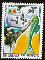 Sénégal 1977 Mi. E629 20F Airmail Poste Aérienne Evolution De La Pêche Fischfang Fishing RARE - Senegal (1960-...)