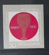 ANGLETERRE ENGLAND 1966 MNH** BULGARIE BULGARIA   FOOTBALL FUSSBALL SOCCER CALCIO FUTBOL FOOT  FUTEBOL FOTBOLL VOETBAL - 1966 – Inghilterra