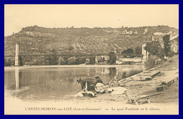 * CASTELMORON SUR LOT - Quai Fonfrède Et Le Côteau - Laveuses Lavandières - Laveuse Lavandière - Imp. LIVA - Castelmoron