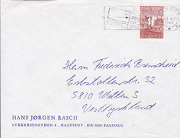 Denmark HANS JØRGEN RASCH Haastrup Slogan Flamme FÅBORG Faaborg 1982 Cover Brief Lettre WITTEN Germany - Cartas & Documentos