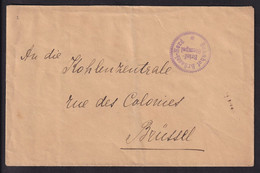 DDDD 629 - BAHNHOF BRUSSEL - NORD Briefstempel Sur Enveloppe En Franchise - Origine Particulier à ST GILLES !! - Duits Leger