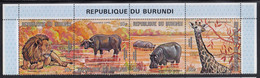 Burundi Animals 1971 Airmail Mi#726-729 Mint Never Hinged Strip - Ongebruikt