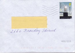 Denmark TERMINAL TAASTRUP 2021 Cover Brief Lettre BRØNDBY STRAND 10 Kr. Lighthouse Leuchtturm Pfare Taksensand - Storia Postale