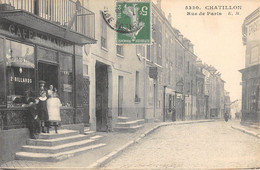 CPA 92 CHATILLON / RUE DE LA MAIRIE / CAFE DE LA MAIRIE - Châtillon