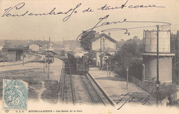 CPA 92 BOURG LA REINE / LES QUAIS DE LA GARE / TRAIN - Bourg La Reine