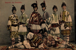 Salutari Din Romania -  Types Personnages En Costume , Folklore - Roumanie Romania - Rumänien