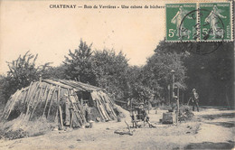 CPA 92 BOIS DE VERRIERES / UNE CABANE DE BUCHERONS / METIER - Autres & Non Classés