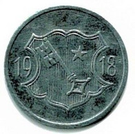 ALLEMAGNE / NOTGELD / STADT WORMS / 10 PFG ./ 1918 / ZINC / 21.1 Mm / ETAT TTB + / 568.2 - Autres & Non Classés