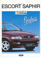 CATALOGUE VOITURE FORD ESCORT SAPHIR - Voitures