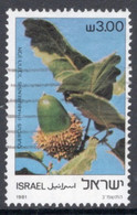 Israel 1981 Single Stamp From The Set Celebrating Trees In Fine Used - Gebruikt (zonder Tabs)