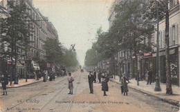 FRANCE - 92 - Clichy - Boulevard National - Station Des Tramways - Carte Postale Ancienne - Clichy