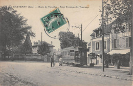 CPA 92 CHATENAY / ROUTE DE VERSAILLES / POINT TERMINUS DES TRAMWAYS - Chatenay Malabry