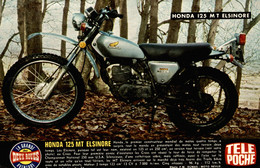 Fiche Technique D'une Honda 125 MT Elsinore, Découpée Dans Télé Poche - Moto