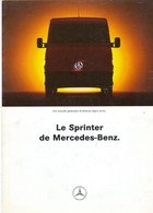 CATALOGUE VOITURE LE SPRINTER DE MERCEDES - Voitures