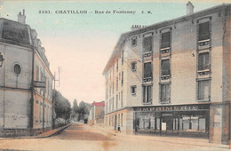 CPA 92 CHATILLON / RUE DE FONTENAY / IMPRIMERIE / Cliché Colorisé - Châtillon