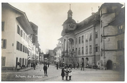 ZOFINGEN: N.Thut-Platz Animiert Mit Oldtimer, Echt-Foto-AK ~1920 - Zofingue