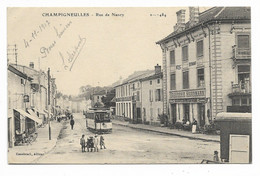 1917 CHAMPIGNEULLES Tramway Café HERRMANN Près Vandoeuvre Les Nancy Longwy Lunéville Toul Maxeville Briey Baccarat Foug - Colombey Les Belles