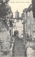 FRANCE - Cordes - Escalier Et Porte De L'Horloge - Carte Postale Ancienne - Cordes