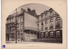 Maison Architecte Vandenberg à Lille - Rare Photographie En Phototypie 30x40cm Architecture Art Nouveau GFE1-38 - Arquitectura