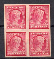 Etats Unis USA Yvert 179 A Bloc De Quatre Neuf Sans Gomme. Centenaire De La Mort De Lincoln - Unused Stamps