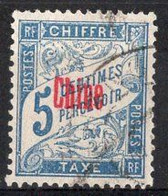 CHINE  Timbre-Taxe N°1 Oblitéré TB Cote : 7,00€ - Postage Due