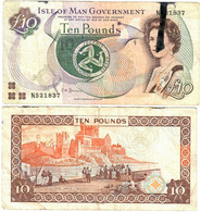 Isle Of Man 10 Pounds 1990 (2002-2013) G "Shimmin" - 10 Pounds