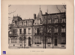 Maisons à Roubaix - Rare Photographie En Phototypie 30x40cm Architecture Architecte Thibeau Maison D'Alfred GFE1-39 - Architettura