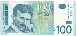 Serbia 100 Dinars 2013 VF "ZA" Replacement - Serbia