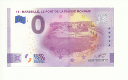 Billet Touristique 0 Euro - 13 - MARSEILLE, LE PONT DE LA FAUSSE MONNAIE - UEGT - 2021-5 - ANNIV - N° 2812 - Autres & Non Classés