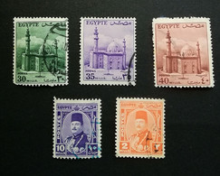 EGYPTE, 1953-56 Et 1944-50, Petit Lot, Mosquée Du Sultan Hassan Et Roi Farouk, Oblitérés - Used Stamps