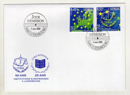 Enveloppe 1er Jour LUXEMBOURG Oblitération 1000 LUXEMBOURG 05/03/2002 - FDC