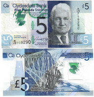 Scotland 5 Pounds 2016 F Clydesdale Bank - 5 Pounds