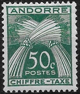 Andorre Fr. 1943-1946 - Yvert Nr. Taxe 23 - Michel Nr. Porto 23 ** - Ungebraucht