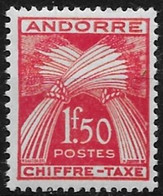 Andorre Fr. 1943/1946 - Yvert Nr. Taxe 25 - Michel Nr. Porto 25 ** - Neufs