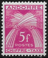 Andorre Fr. 1943/1946 - Yvert Nr. Taxe 29 - Michel Nr. Porto 29 ** - Ungebraucht