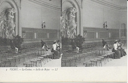 CPA VICHY 03 Vues Stéréoscopiques : Le Casino Salle De Repos - Stereoscopische Kaarten