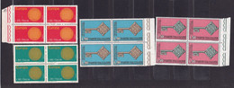 1968 1970 Italia Italy Repubblica EUROPA CEPT  EUROPE 8 Serie Di 2 Valori In Quartine MNH** Maglia, Chiave Block 4 (x2) - 1968