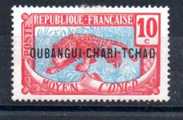 OUBANGUI-CHARI - MOYEN CONGO - 1915 - LEOPARD - 10 - - Neufs