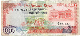 Mauritius 100 Rupees 1986 VF - Mauricio