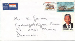 South Africa Cover Sent Air Mail To Denmark 1994 Topic Stamps - Brieven En Documenten