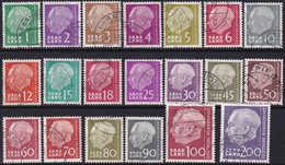 Saar 1957 Sc 263-82 Mi 380-99 Complete Set Used - Gebraucht