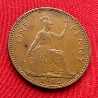 Great Britain 1 One Penny 1962 KM# 897 Lt 1516 *VT Inglaterra Reino Unido United Kingdom Grande Bretagne Bretana - Altri & Non Classificati