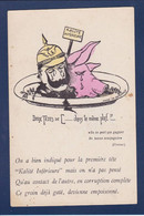 CPA Cochon Pig Satirique Anti Kaiser Caricature Non Circulé - Pigs