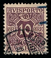 1907 Avisporto Zeitung Michel DK V4X Stamp Number DK P4 Yvert Et Tellier DK J4 Stanley Gibbons DK N134 Used - Used Stamps