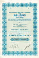 - Titre De 1983 - Société Bruxelloise De Gestion Agricole Et De Financement BRUGEFI - Société Anonyme - EF- - Afrika