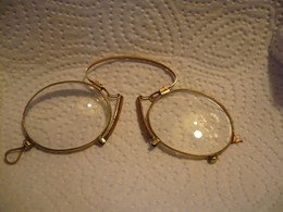 Nasen-Kneifer - Vergoldet - Um 1920 (1043) - Glasses