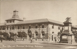 ZIMBABWE - POST OFFICE AND MUNICIPAL BUILDING, BULAWAYO - COLLEC. LENNON'S - 1924 - Zimbabwe