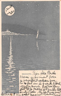 NEUCHATEL-Suisse-Schweiz-Svizzera - Le Lac - Dessin Illustrateur F.P - Neuchâtel