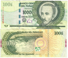 Paraguay 100000 Guaranies 2013 VF (Enschedé) - Paraguay